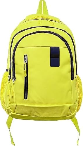 Image of High Visibility Reflective Safety Backpack,Hi Vis Rucksack with Reflective Strips,Waterproof Lightweight & Durable,Ideal for Work, Cycling, School, Outdoor Use (YELLOW PLAIN)