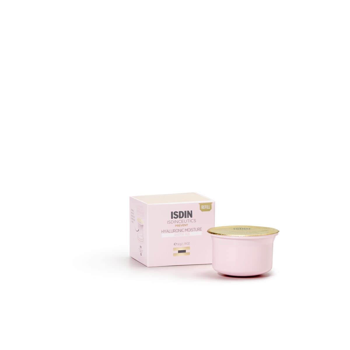 ISDIN Isdinceutics Hyaluronic Moisture Sensitive Skin Calming Daily Face Moisturizer with Hyaluronic Acid 1.76 OZ (Eco-Refill)