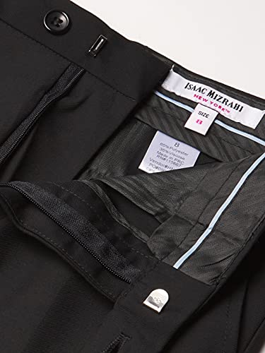 Isaac Mizrahi Boys Five Piece Solid Ensemble Business Suit Pants Set, Black, 8 Us #TOP1
