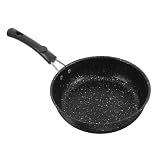 SOLUSTRE Kleine Bratpfanne Aus Maifan-stein, Ideal Für Eier Und Steaks, Raucharme Induktions-küchenpfannen Für Schnelle Mahlzeiten, Für Den Einzel- Oder Kleinfamiliengebrauch