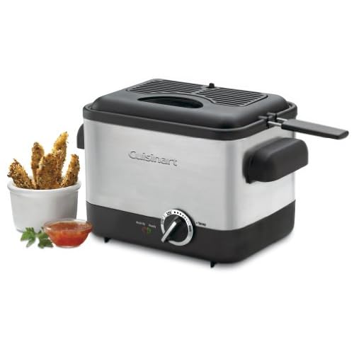 Cuisinart CDF-100C Compact Deep Fryer, SILVER/BLACK