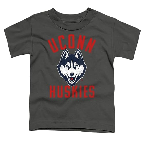 University of Connecticut Official Huskies Logo Unisex Toddler T Shirt,Charcoal, 2