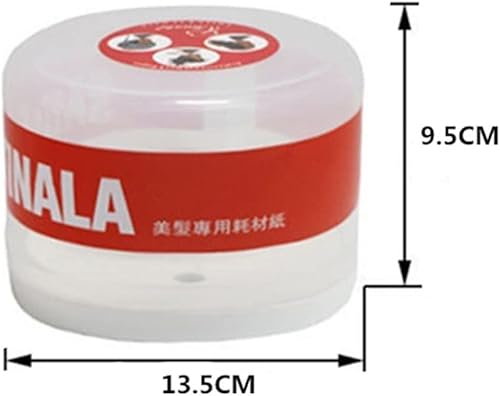 Miniatura 4 de Dispensador de plástico para tiras de cuello, tira de cuello de barbero, dispensador de cinta de cuello de papel, contenedor de caja de papel con