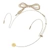 IPOTCH Lavalier-condensatormicrofoon, clip voor balken, cultuurhuizen, documenten, beige-3,5 mm