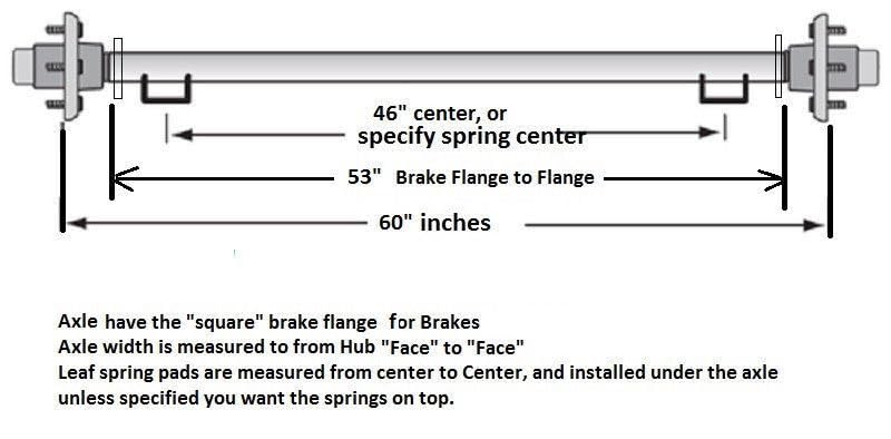 Everything for trailers, RVs and trucks and more - 2000# Trailer For Axle 60