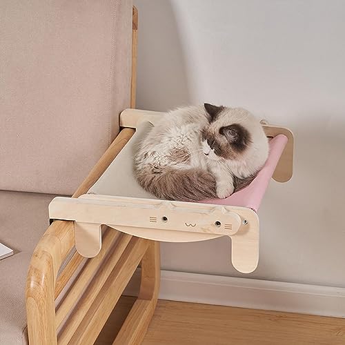Cat Window Perch Replacement Cover Accessories Rug Cushion Resting Replacement Mat Parts for Kennel Pet Cot Cats Elevated Bed Furniture Cage, Pink - Thumbnail 3