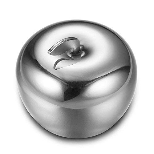 MBB 2x Apple Shape Stainless Steel Ice Cubes Whiskey Rocks Chilling Set with Tong