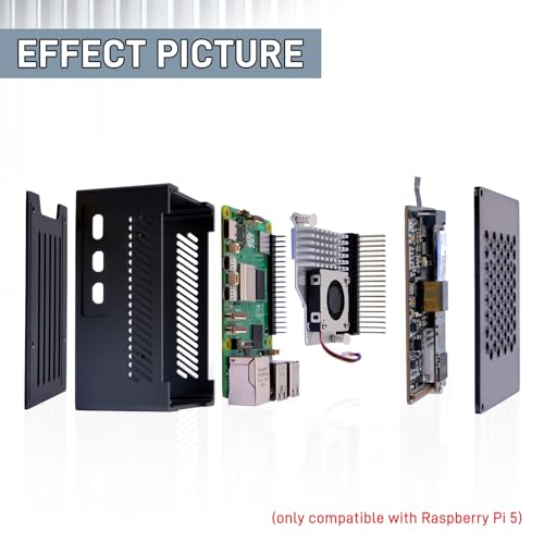 Image of GeeekPi P33 M.2 NVME M-Key PoE+ Hat with Official Pi 5 Active Cooler and Aluminum Case for Raspberry Pi 5, Support M.2 NVMe SSDs 2230 /2242 /2260 /2280