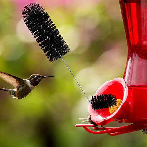 Perthlin Hummingbird Feeder Cleaning Brush 19 Pieces 3 Size Mini Nylon Double Headed 2 in 1 Hummingbird Brush Hard to Reach Places Tiny Cleaning Kit(Black) - Thumbnail 5