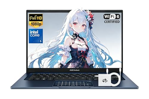 ASUS Vivobook 14�C���` �r�W�l�X�m�[�g�p�\�R���AIntel 10-Core 5 120U (Beats i7-1335U�A�ő�5GHz)�A16GB RAM 1TB SSD�A��w�������m�[�g�p�\�R�� FHD IPS�f�B�X�v���C�t���A�v���C�o�V