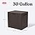 Keter City 30 Gallon Resin Outdoor Storage Box and Patio Furniture Side Table for Pool and Garden Accessories, Brown