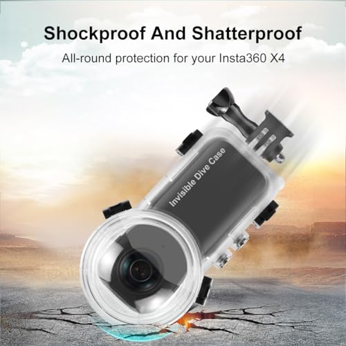 Image of 50M /164FT Invisible Diving Case for Insta360 X4 Underwater Waterproof Case Housing Shell for Insta 360 x4 Action Camera Protective Cover Accessories for Diving Surfing Swimming Skiing