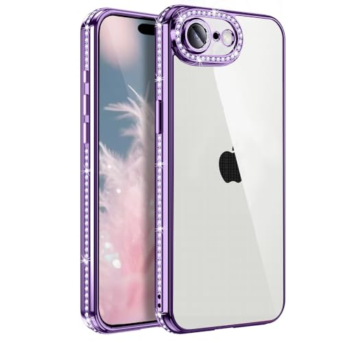 MuZiF iPhone 17e �p �P�[�X �N���A ���b�L���H �L���L�� �w�ʑS���� �T���E���h�����Y�ی� �J�����ی� TPU �\�t�g�P�[�X �����Čy�� ���� �l�C �ϏՌ� �g�уJ�o�[ ���b�v�z�[���t�� �A�C�t�H�� 17e �p �X�}�z�P�[�X (iPhon