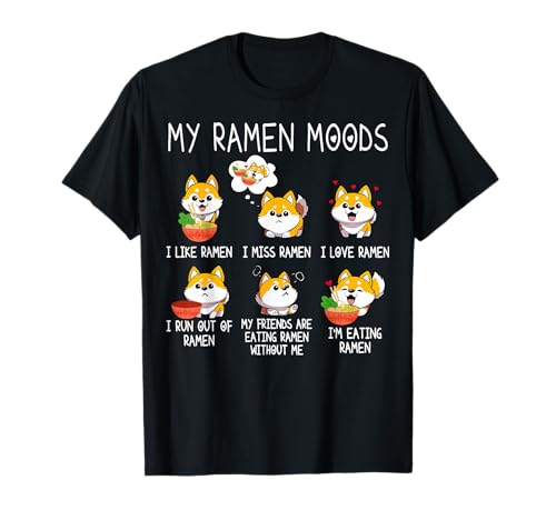 Ramen Shiba Inu Dog Lover Japanese Noodles for Men Women Kid T-Shirt