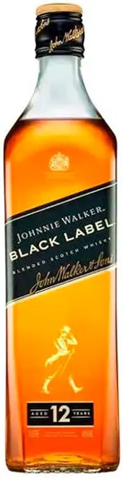 Johnnie Walker Black Label, Whisky, 1L, Kit com 3 Unidades
