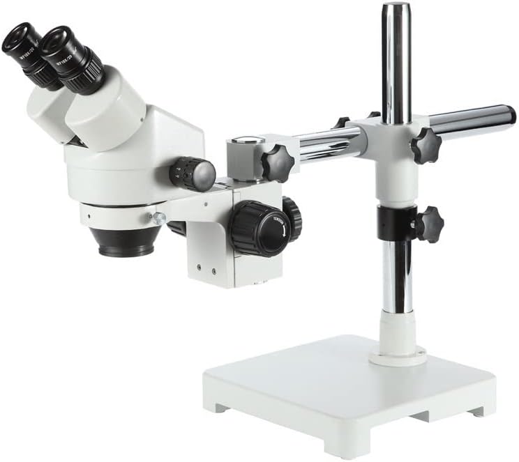 Miniatura 5 de Microscope Adapter 3.5X-90X Simul Focal Trinocular Stereo Microscope Aluminum Boom Stand 14MP HDMI Camera Trinocular Microscopio Complete Kit