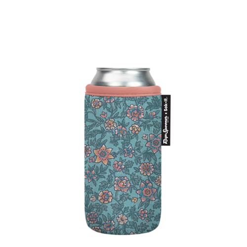 Sok It CanSok Sleeve for Beer & Soda Insulated Neoprene Cover (Reyn Spooner Wild Flowers, 16oz Can Sleeve)