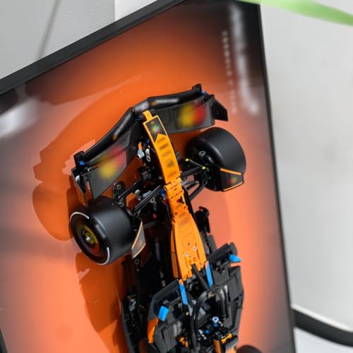 Image of iLuane Display Wallboard for LEGO Technic McLaren MCL39 42228 Model Car Building Set, Adult Collectibles Wall Mount, Room or Office Decor for Men & Women, Gradient Color (No Car Included)