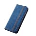 Produktbild JIAFEI Retro Klapp Hülle für Huawei Nova 8i / Honor 50 Lite, Premium PU/TPU Lederhülle Stoßfest Brieftasche Schutzhülle, mit Kartenfächer und Geldbeutel, Blau