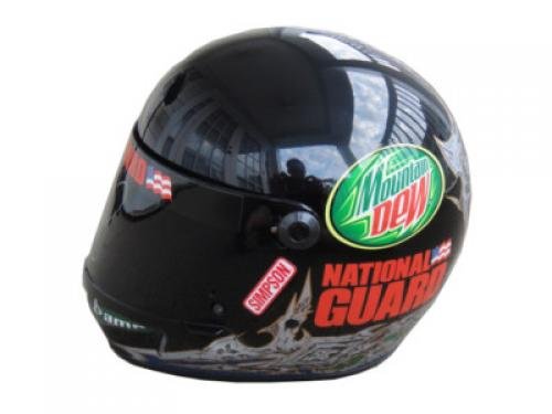 Dale Earnhardt Jr Signed MTN Dew Simpson F/S Helmet COA - Autographed NASCAR Helmets