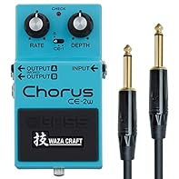 Chorus and vibrato of the legendary CE-1 and CE-2 chorus in stereo Waza Craft series made in Japan 3 modes: standard (CE-2); CE-1 chorus; CE-1 vibrato Effect from subtle to extremely adjustable Keepdrum jack cable