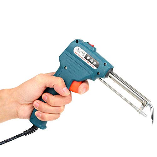 Image of DIY Crafts 220V 60W Automatic Send Tin Electric Soldering Iron Wedling Gun Rework Station Complete Kit Extra Pcs As Choice. (Design No # 2, Pack of 1 Set)