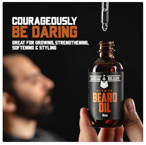 Beard Oil For Men, Beard Growth Oil, Beard Care, Best Beard Oil, All Natural, Sandalwood & Citrus Scent, Mens Gifts (2 Pack Of 2 oz) - Image 5