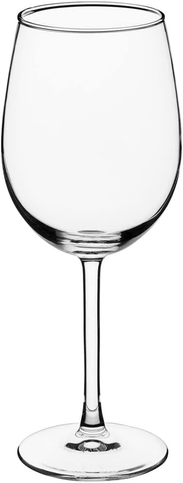 Wine Glasses - 16 oz - Set of 12 - Crystal Clear Glass for Red/White Wine, Elegant & Stemmed Design for Bars/Restaurants - Dishwasher Safe, Made in America