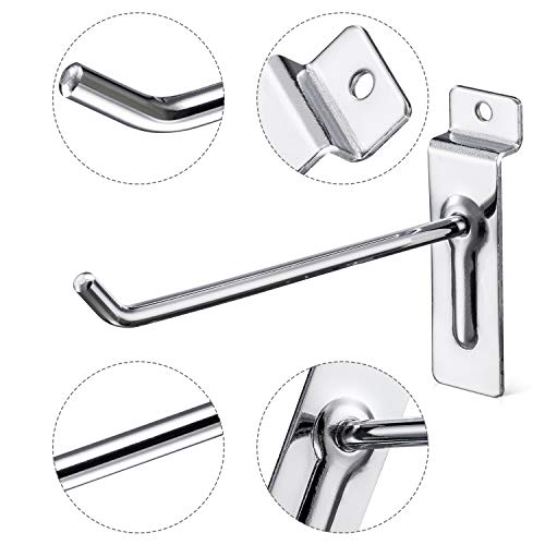 Polmart 4" Heavy Duty Slatwall Panel Hooks - Pack Of 96 (4-Inch) #TOP2