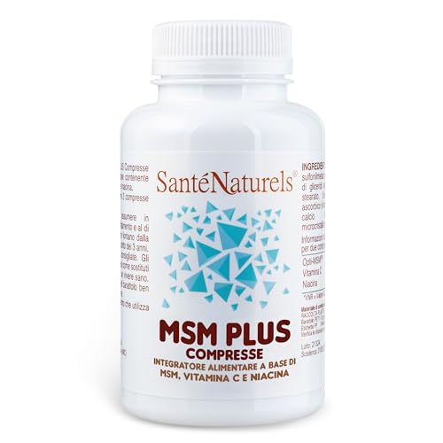 MSM Plus ● Metilsulfonilmetano (Zolfo Alimentare) Puro 99,9% ● 100 Compresse ● Supporto per Articolazioni, Ossa, Unghie, Muscoli e Capelli