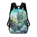 sinyumoney Cloud Cityscape Futuristic Urban Fantasy Zaino Per...