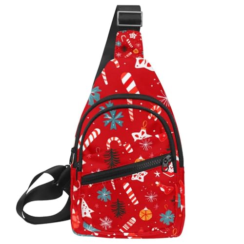 Sac à dos à bandoulière de Noël pour la course et la randonnée festive