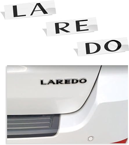 Reflective Concepts - Laredo Emblem Overlay Decal Sticker - Fits: 2005-2021 Jeep Grand Cherokee Laredo - (Color: Gloss Black)