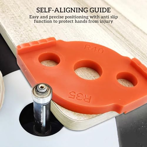 GVRGO 4 peças de modelos de roteadores de raio de canto, modelos de roteamento de raio de canto, can