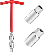 LOYELEY Plug Socket 16mm and 21mm, T-Handle Spark Plug Socket, Spark Plug Wrench, Socket Wrench, Car Maintenance Set