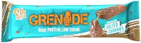 Grenade Chocolate Chip Salted Caramel Protein Bars, 12 x 60 g | High Protein, Low Sugar Bars, Over 20 g Protein & 1.4 g Sugar, Soft Nougat with Salted Caramel & Chocolate Chips - View 5