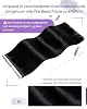 LaaVoo Extension Cheveux Naturel Adhesive Noi... #2