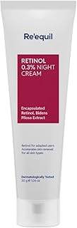 RE' EQUIL 0.3% Retinol Night Cream, Improves Skin Texture, Reduces Acne, Unisex, For All Skin Types, 30G