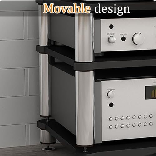 Support pour composants AV blanc multifonctionnel meuble stéréo pour salon - 7