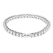 Produktbild Dorical Swarovski Elements Armband/Damen Herren Armkette Schmuck Armband Armkettchen Tennisarmband Armschmuck Tennis Bracelet Glitzerarmband Hochzeitsschmuck(Silber)
