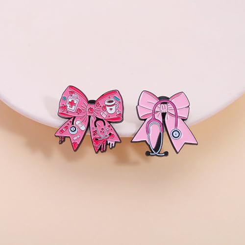 Image of Uterus Pin Medical Obgyn Pins Stethoscope Brooch Medicine Symbol Lung Brooch for Gynecologist Medical Doctors Nurse Gifts Jewelry