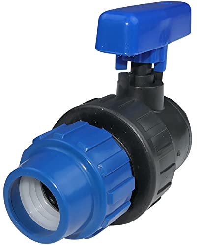 AERZETIX - C51797 - Válvula de Bola esférica Grifo de Cierre Rosca Exterior 3/4'' x Tubo Ø25mm para atornillar - Racor de compresión - en plástico