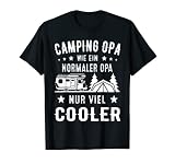 Herren Camping Opa wie ein normaler Opa nur viel Cooler T-Shirt