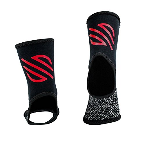 Sanabul Essential Striking Gel Ankle Guard For Mma Muay Thai Kick Boxing (Pair) (Red, L/Xl) #TOP2
