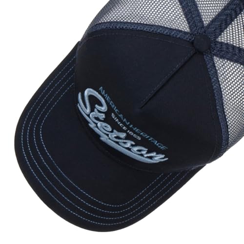 Image of Stetson Since 1865 Trucker Cap Men Summer Winter Navy
