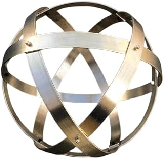 Genesa Crystal Brass 32cm in diameter, 25mm wide and 2mm thick bands fixed with brass blind nuts.