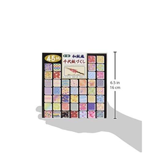 Toyo Reversible Origami Washifu Chiyogami, Ryoumen Chiyogami Zukushi 15Cm X 15Cm (018053) #TOP5