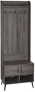 RiverRidge Home Hall Bench, Dark Weathered Woodgrain