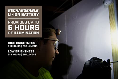 Spec Ops Tools Rechargeable Led Headlamp With Removable Light, 280 Lumens, Waterproof, Adjustable Headband, 2 Light Modes, 3% Donated To Veterans, Tan/Black #TOP2