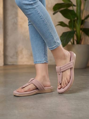 Image of HEALTH FIT EXTRA SOFT Women's Comfortable Memory Foam Doctor Slippers /Flip-Flops|Fashionable Casual & Stylish|Lightweight & Breathable|Outdoor Synthetic Casual Chappals Sandals Ladies & Girls HF28